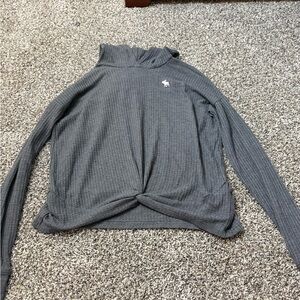 Abercrombie Kids Charcoal Knit Shirt w/ hood